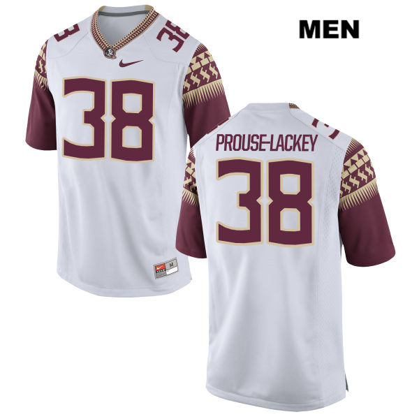 Men's NCAA Nike Florida State Seminoles #38 Izaiah Prouse-Lackey College White Stitched Authentic Football Jersey FVN1769FD
